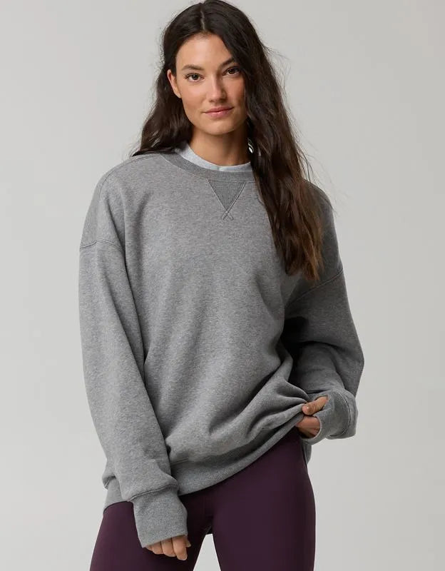 OFFLINE By Aerie Cloud Fleece Oversized Crewneck Sweatshirt