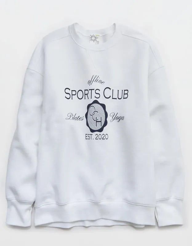 OFFLINE By Aerie Cloud Fleece Oversized Crewneck Sweatshirt