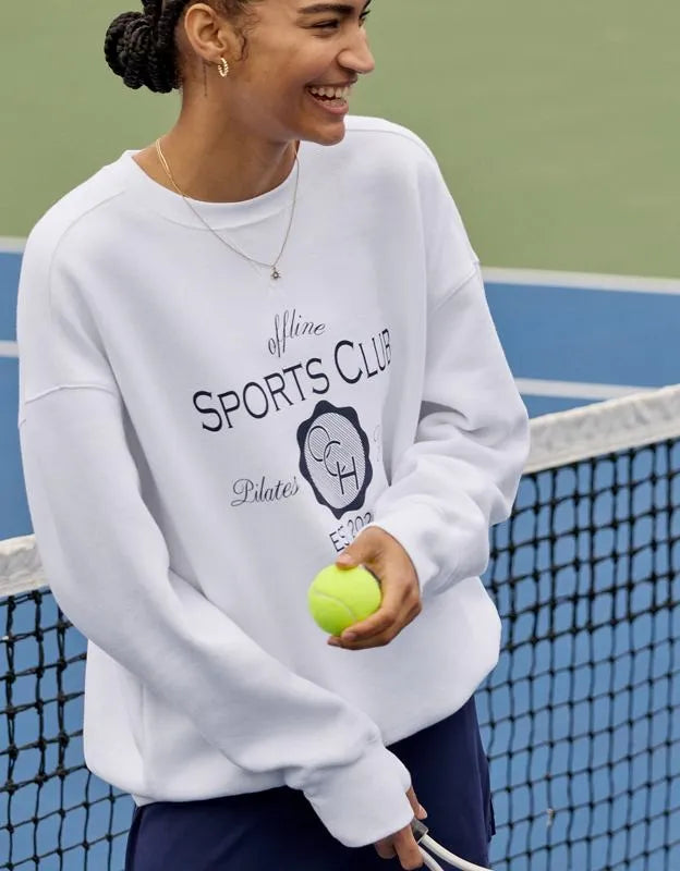 OFFLINE By Aerie Cloud Fleece Oversized Crewneck Sweatshirt