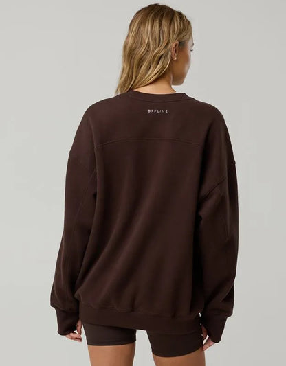 OFFLINE By Aerie Cloud Fleece Oversized Crewneck Sweatshirt