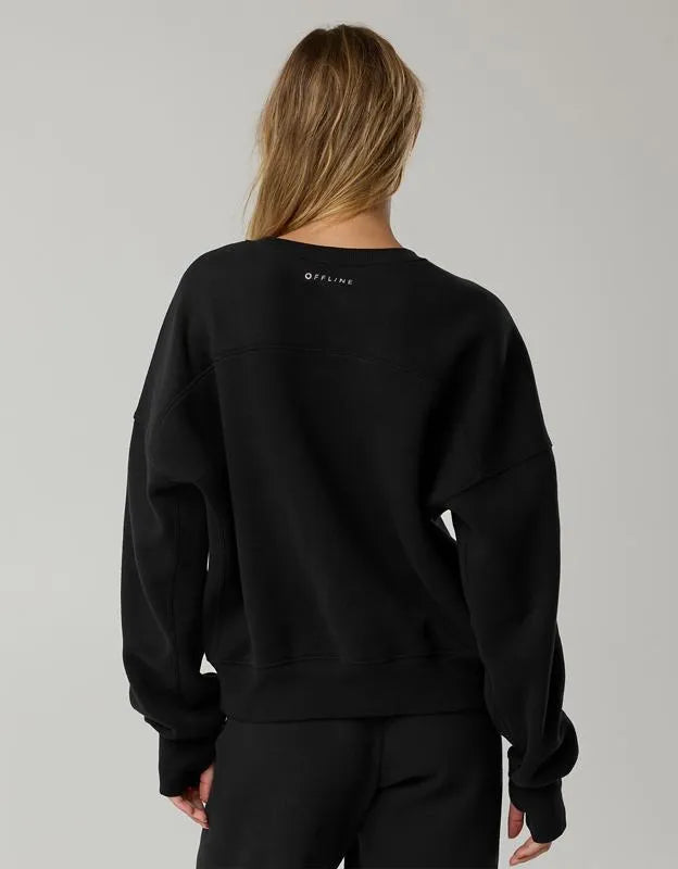 OFFLINE By Aerie Cloud Fleece Classic Crewneck Sweatshirt