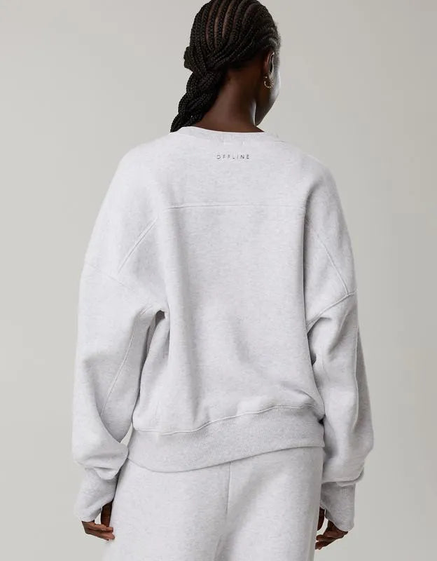 OFFLINE By Aerie Cloud Fleece Classic Crewneck Sweatshirt