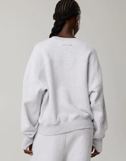 OFFLINE By Aerie Cloud Fleece Classic Crewneck Sweatshirt