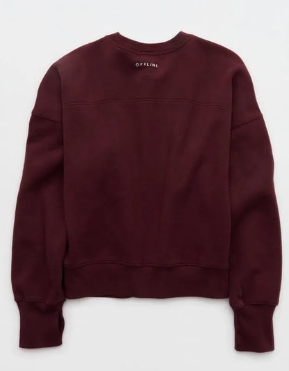 OFFLINE By Aerie Cloud Fleece Classic Crewneck Sweatshirt
