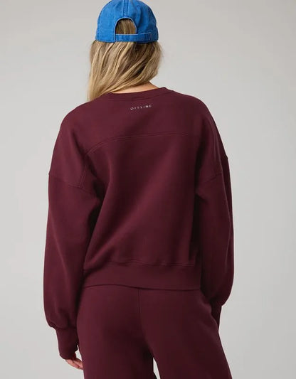OFFLINE By Aerie Cloud Fleece Classic Crewneck Sweatshirt