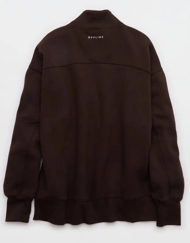 OFFLINE By Aerie Cloud Fleece Oversized Mockneck Sweatshirt