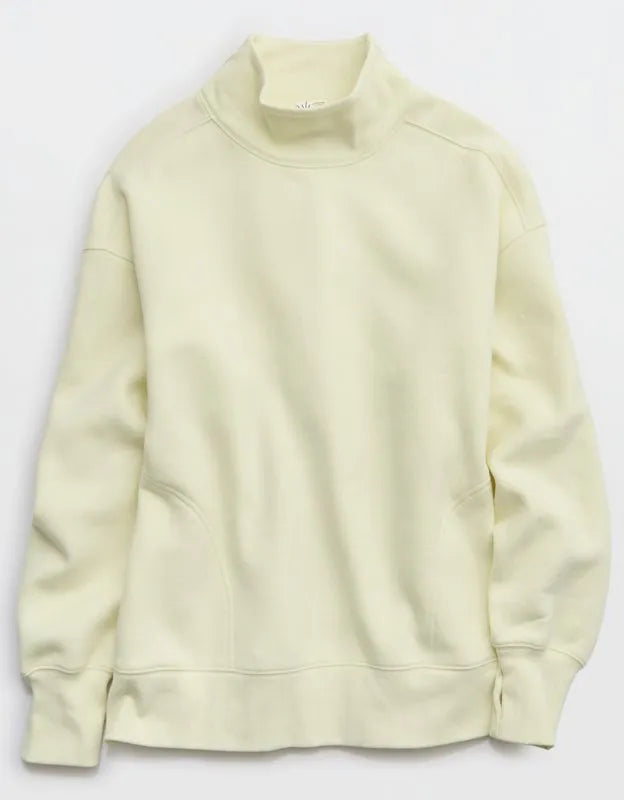 OFFLINE By Aerie Cloud Fleece Oversized Mockneck Sweatshirt