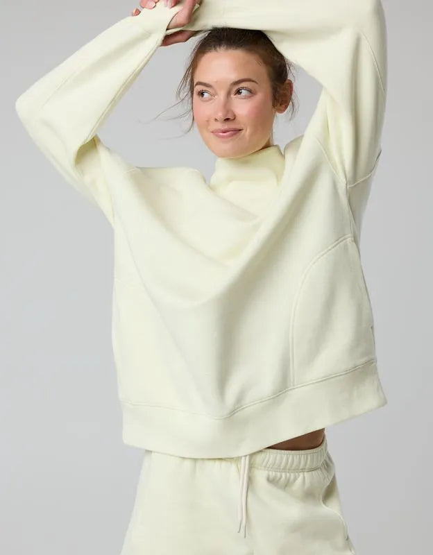 OFFLINE By Aerie Cloud Fleece Oversized Mockneck Sweatshirt