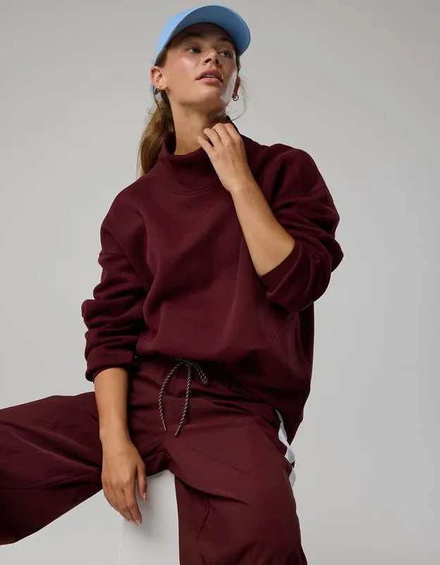 OFFLINE By Aerie Cloud Fleece Oversized Mockneck Sweatshirt