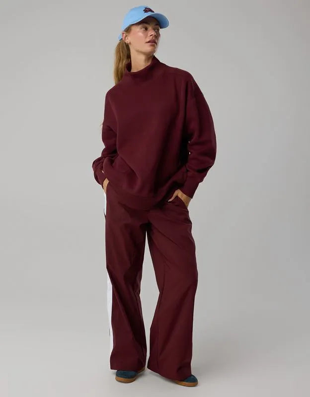 OFFLINE By Aerie Cloud Fleece Oversized Mockneck Sweatshirt