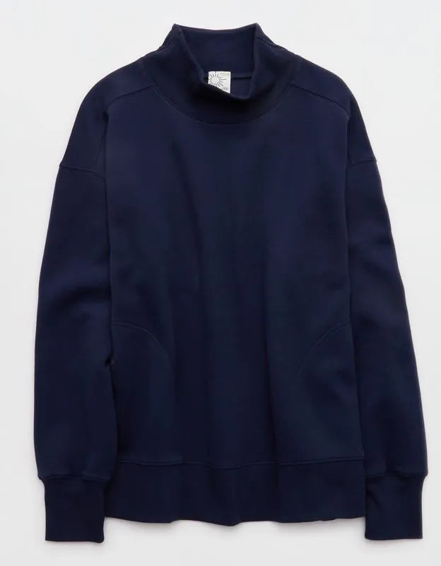 OFFLINE By Aerie Cloud Fleece Oversized Mockneck Sweatshirt