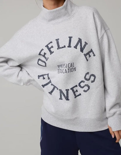 OFFLINE By Aerie Cloud Fleece Oversized Mockneck Sweatshirt