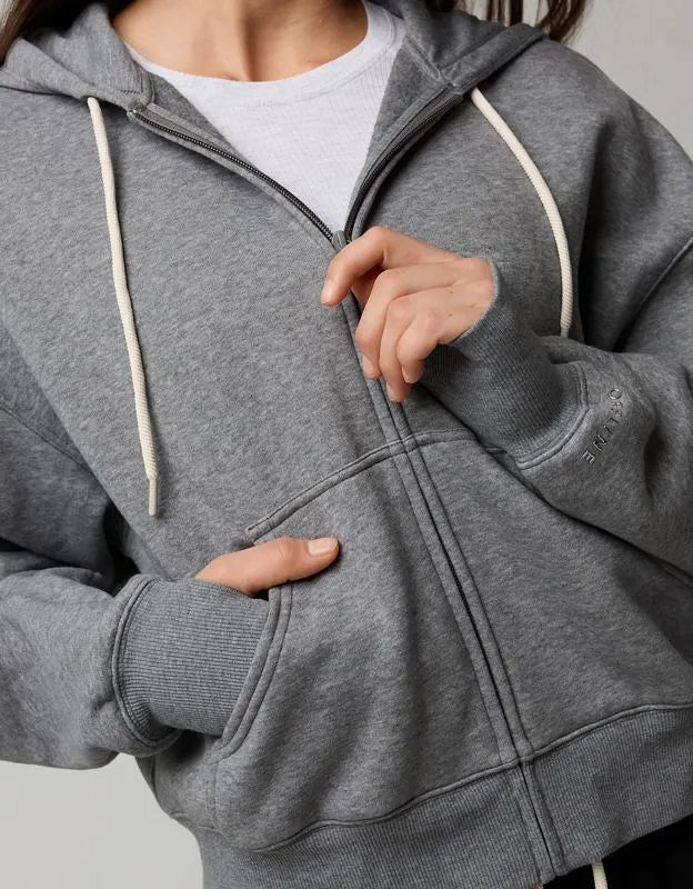 OFFLINE By Aerie Cloud Fleece Classic Full Zip Sweatshirt