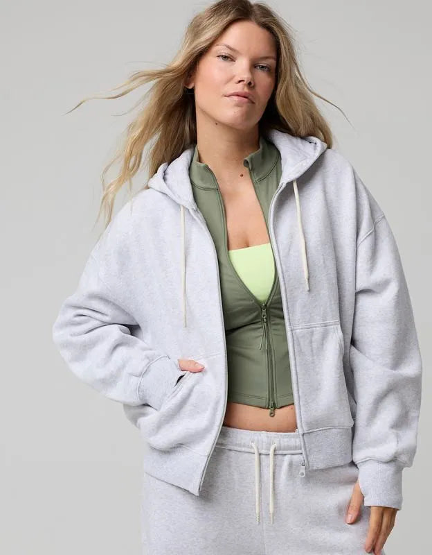 OFFLINE By Aerie Cloud Fleece Classic Full Zip Sweatshirt