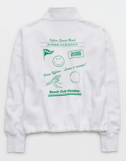 OFFLINE By Aerie | Smiley® Cloud Fleece Seamed Full Zip