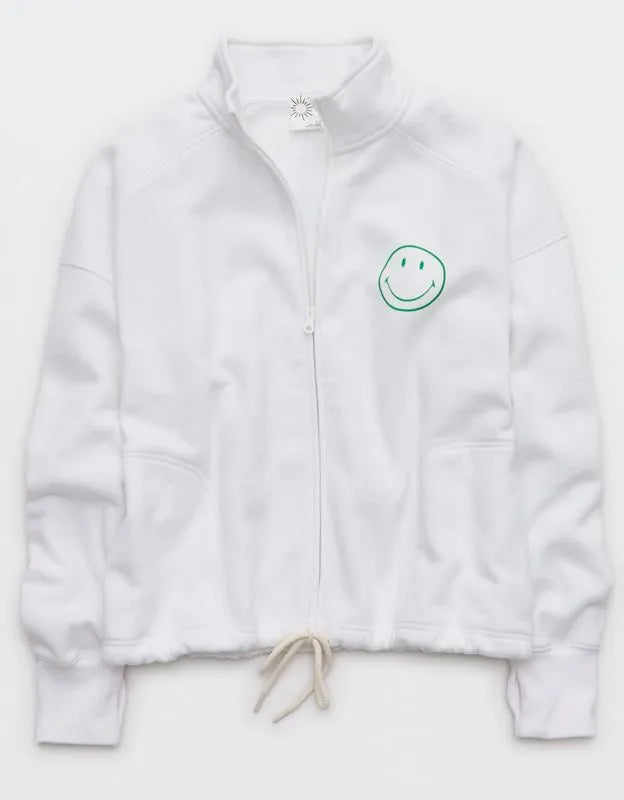 OFFLINE By Aerie | Smiley® Cloud Fleece Seamed Full Zip