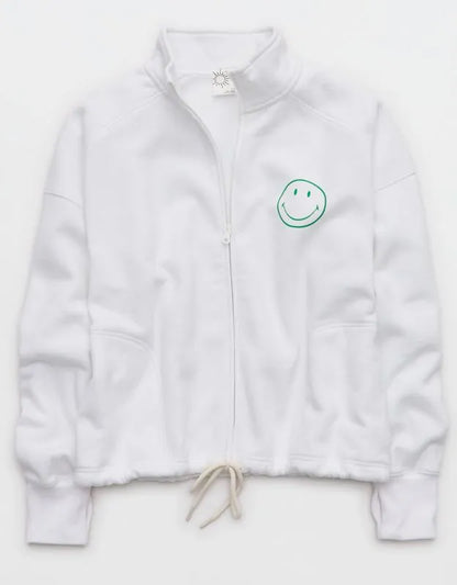 OFFLINE By Aerie | Smiley® Cloud Fleece Seamed Full Zip