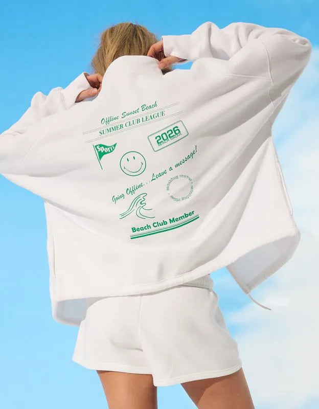 OFFLINE By Aerie | Smiley® Cloud Fleece Seamed Full Zip