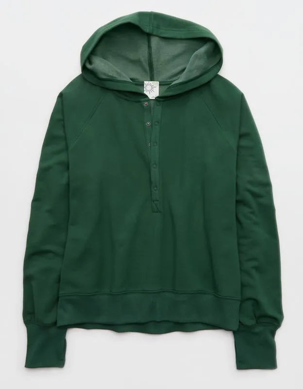 OFFLINE By Aerie OTT Henley Hoodie