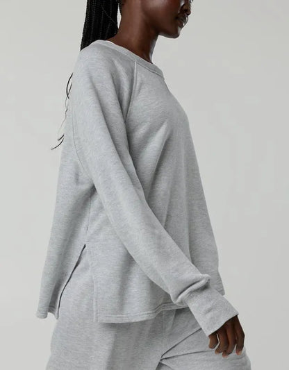 OFFLINE By Aerie Keep It 100 Terry Long Sleeve Crewneck