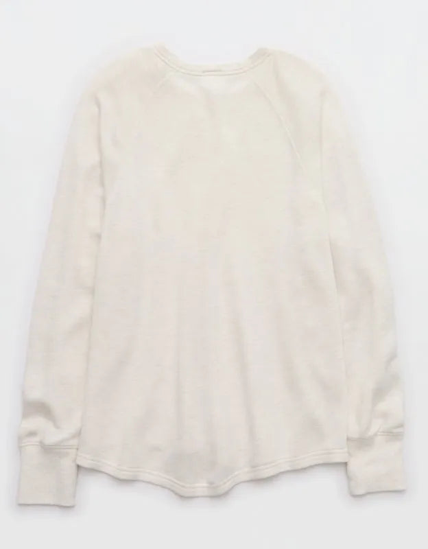 OFFLINE By Aerie Keep It 100 Terry Long Sleeve Crewneck