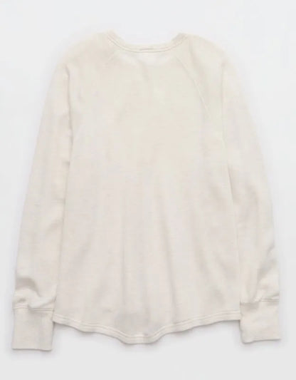 OFFLINE By Aerie Keep It 100 Terry Long Sleeve Crewneck