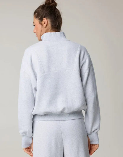 OFFLINE By Aerie Cloud Fleece Seamed Quarter Zip Sweatshirt