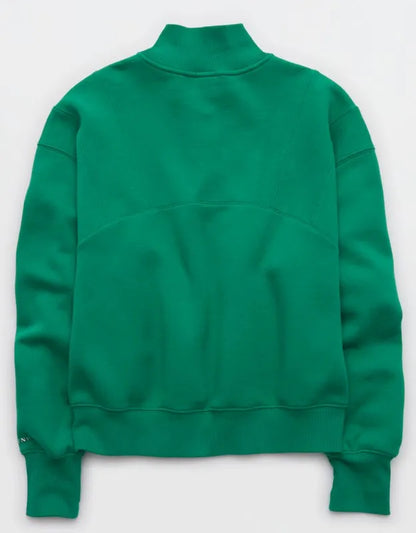 OFFLINE By Aerie Cloud Fleece Seamed Quarter Zip Sweatshirt