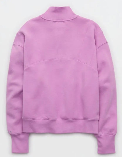 OFFLINE By Aerie Cloud Fleece Seamed Quarter Zip Sweatshirt