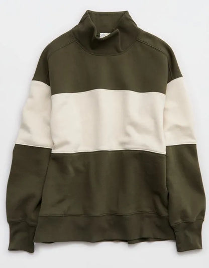OFFLINE By Aerie Cloud Fleece Oversized Mockneck Sweatshirt