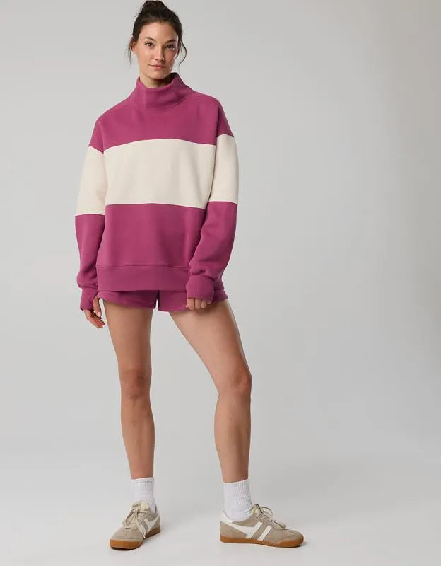 OFFLINE By Aerie Cloud Fleece Oversized Mockneck Sweatshirt