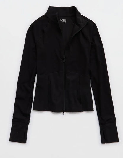 OFFLINE By Aerie Real Me Long Sleeve Mock Neck Full Zip