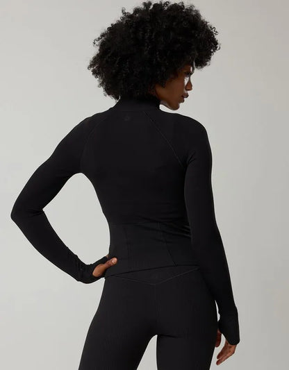 OFFLINE By Aerie Real Me Long Sleeve Mock Neck Full Zip