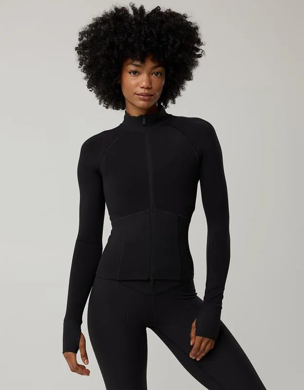 OFFLINE By Aerie Real Me Long Sleeve Mock Neck Full Zip