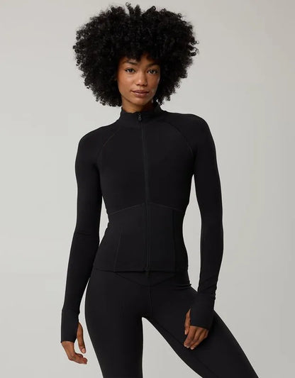 OFFLINE By Aerie Real Me Long Sleeve Mock Neck Full Zip