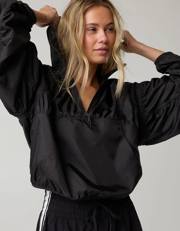 OFFLINE By Aerie Ruched Nylon Quarter Zip