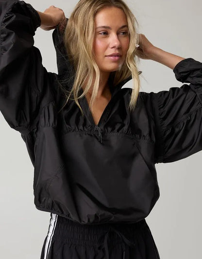 OFFLINE By Aerie Ruched Nylon Quarter Zip