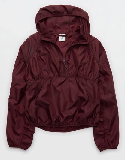 OFFLINE By Aerie Ruched Nylon Quarter Zip