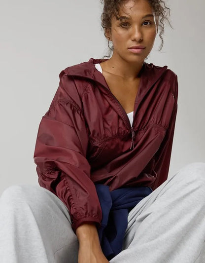 OFFLINE By Aerie Ruched Nylon Quarter Zip