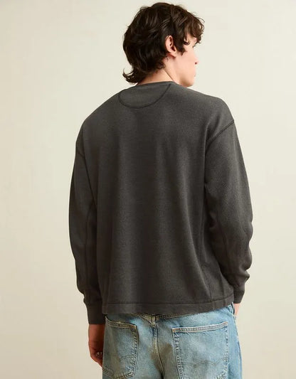 AE Boxy Fit Garment-Washed Thermal Shirt