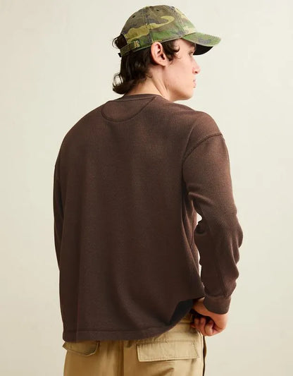 AE Boxy Fit Garment-Washed Thermal Shirt