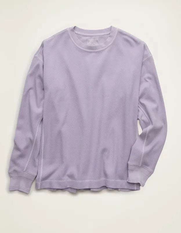 AE Boxy Fit Garment-Washed Thermal Shirt