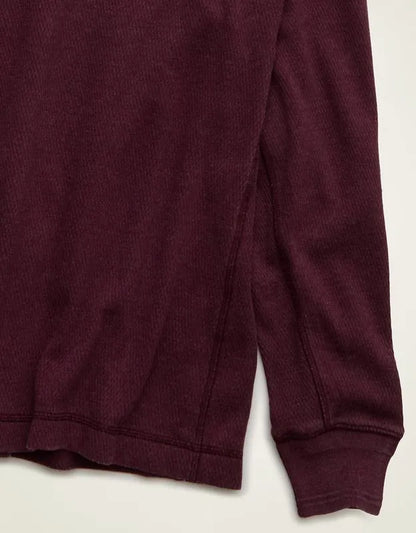 AE Boxy Fit Garment-Washed Thermal Shirt
