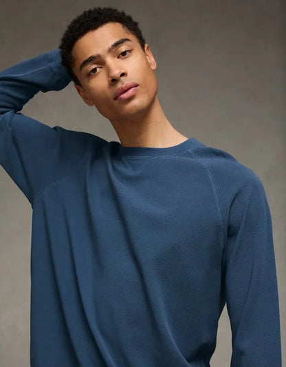 AE Boxy Long-Sleeve Pique T-Shirt