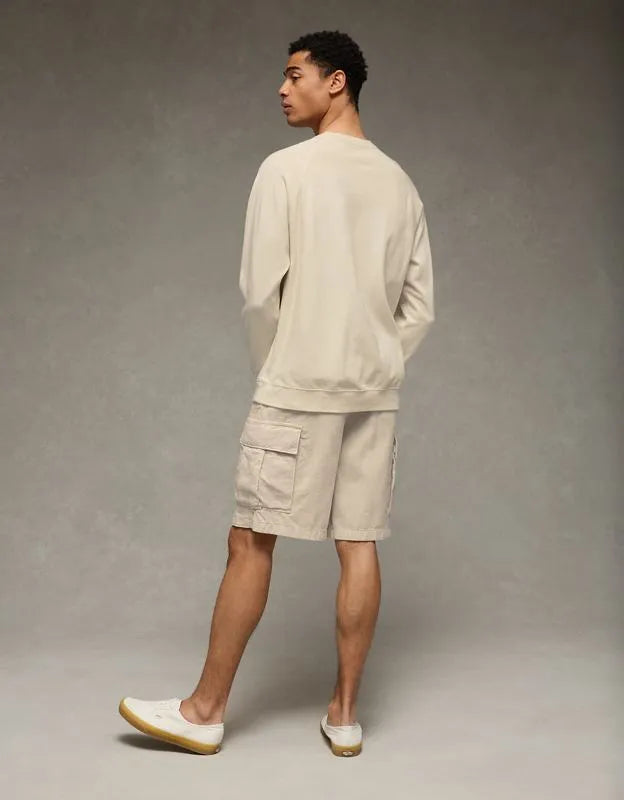 AE Boxy Long-Sleeve Pique T-Shirt