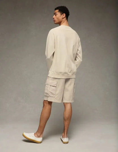 AE Boxy Long-Sleeve Pique T-Shirt