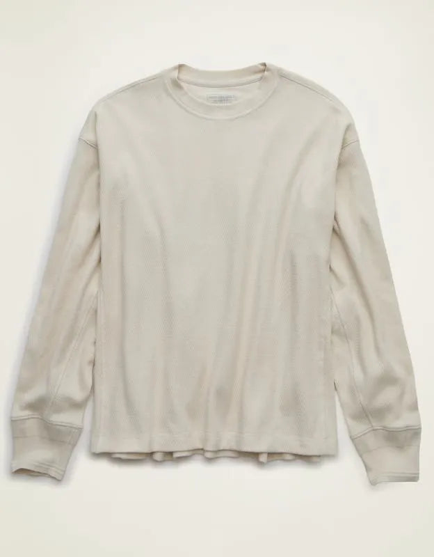 AE Boxy Fit Garment-Washed Thermal Shirt