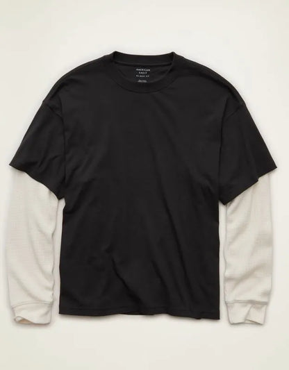 AE Boxy Fit Layered T-Shirt