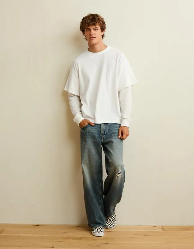 AE Boxy Fit Layered T-Shirt