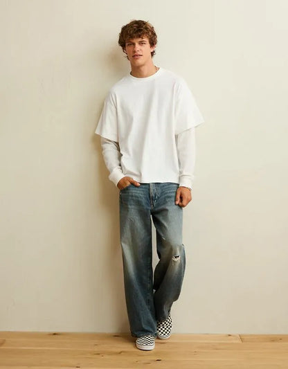 AE Boxy Fit Layered T-Shirt
